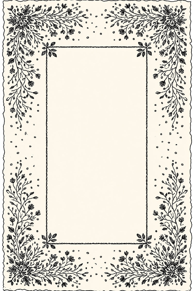 Pantry Style Embroidery Label Frame from Classic Frames & Borders Book 7, a digital embroidery design reference for machine embroidery designs, embroidery patterns and border and edge embroidery.