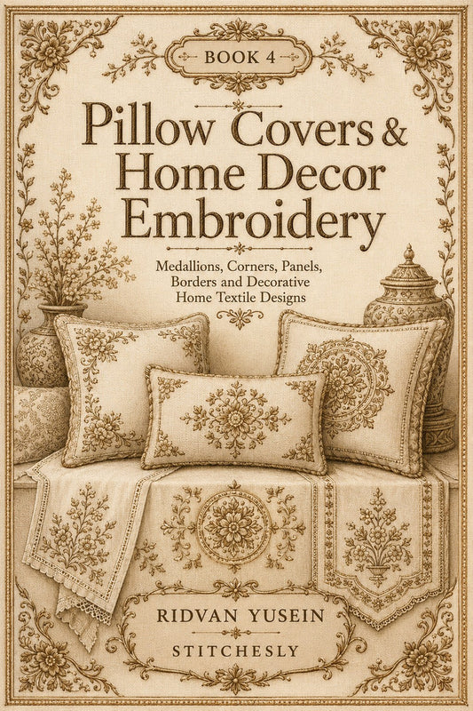 Pillow Covers & Home Decor Embroidery Book 28 Product Book 4 digital PDF embroidery design book - main cover / hero image 5