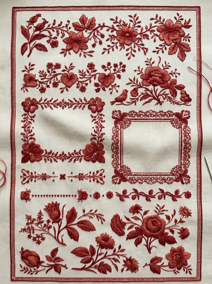 Redwork Embroidery Collection Book 31 Product Book 2 digital PDF embroidery design book - product image 31