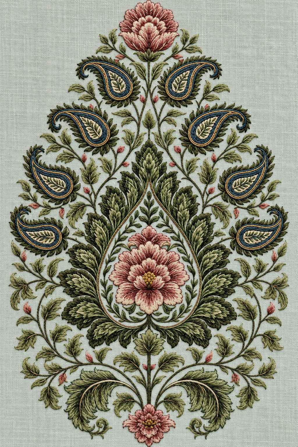 Mughal, Persian & Oriental Embroidery - Book 1 | Digital PDF Embroidery Design Book | Hand embroidery example 15