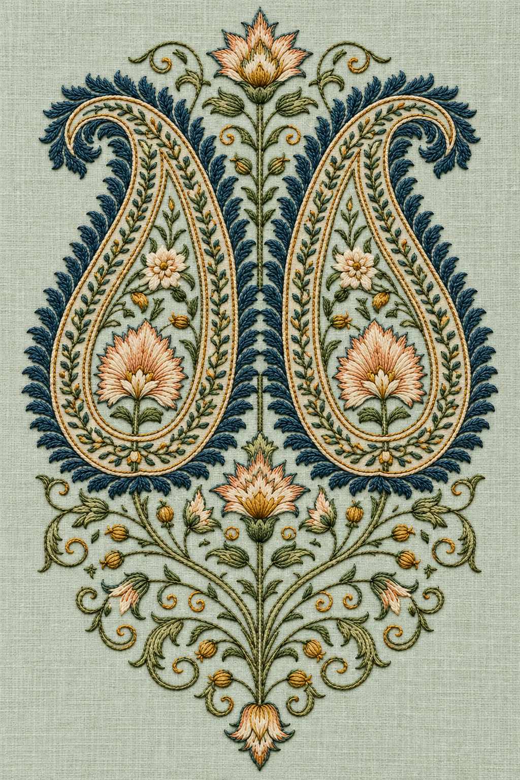 Mughal, Persian & Oriental Embroidery - Book 2 | Digital PDF Embroidery Design Book | Hand embroidery example 15