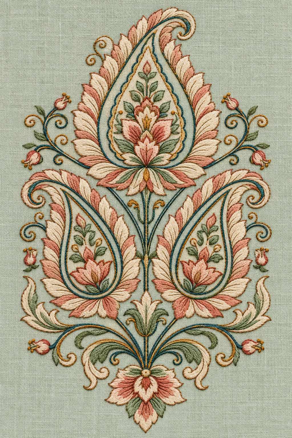 Mughal, Persian & Oriental Embroidery - Book 4 | Digital PDF Embroidery Design Book | Hand embroidery example 15