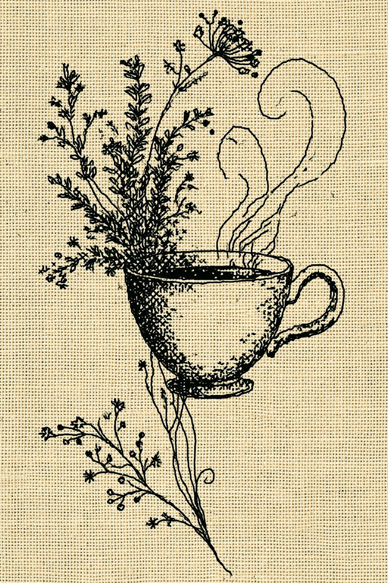 Tea Sachet Pouch Motif Kitchen from Kitchen Towels & Aprons Embroidery Book 3, a digital embroidery design reference for machine embroidery designs, embroidery patterns and linen and home textile projects.