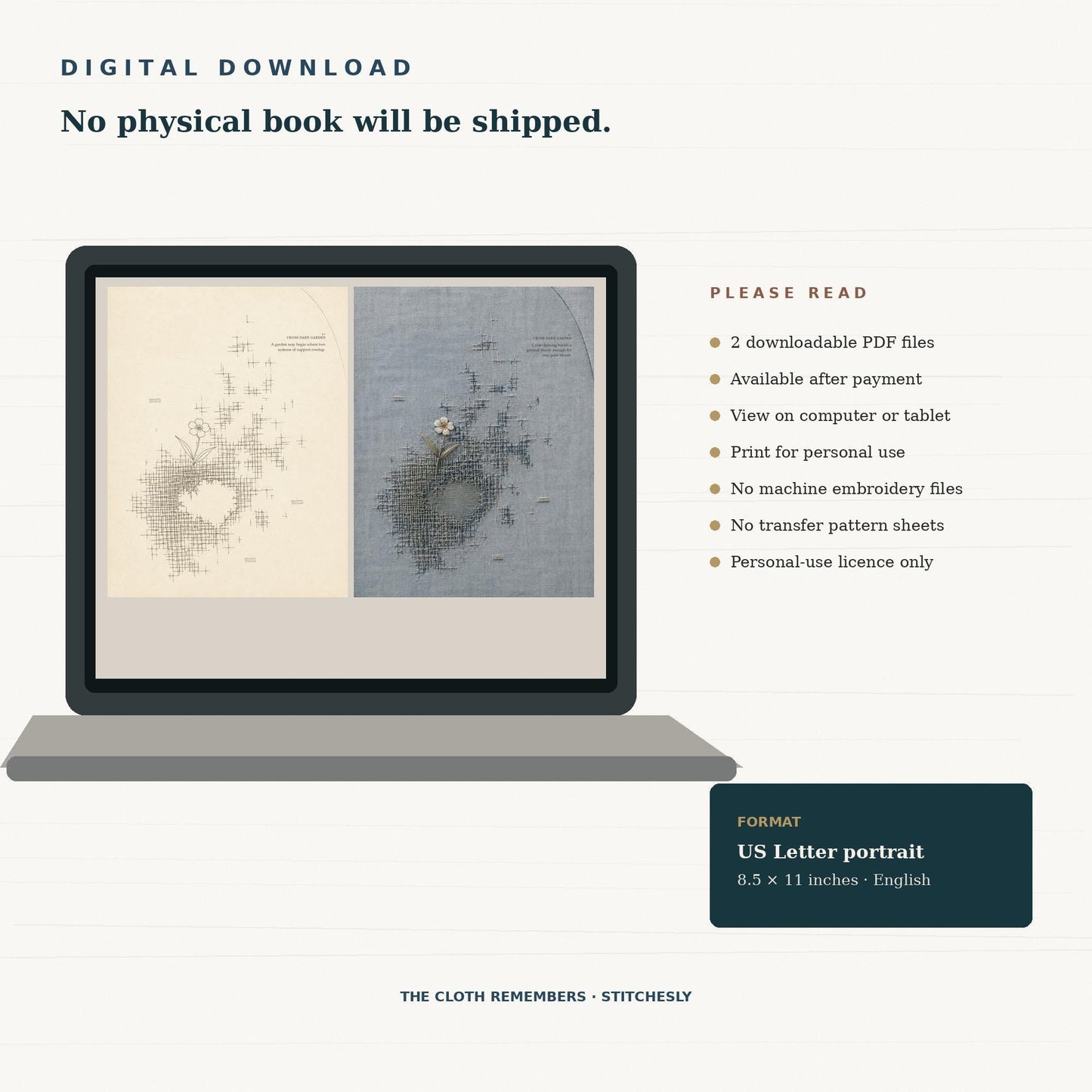 Digital download details for The Cloth Remembers two-volume PDF ebook set