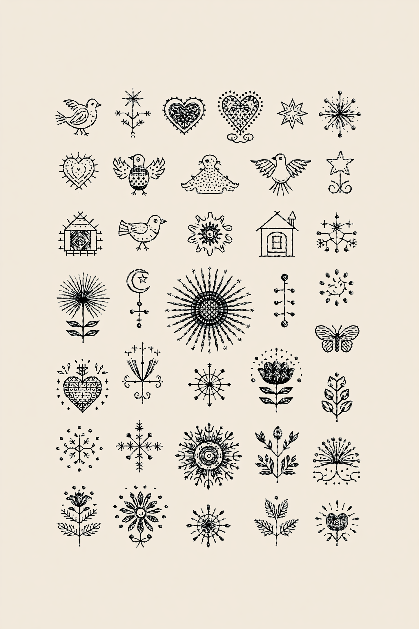 Accent Designs & Mini Motif Library - Book 3 | Digital PDF Embroidery Design Book