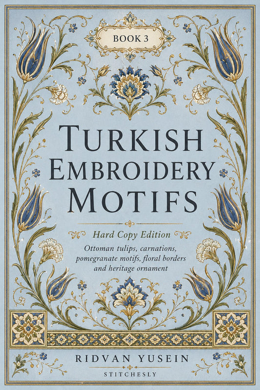Turkish Embroidery Motifs Book 6 Product Book 3 digital PDF embroidery design book - main cover / hero image 1