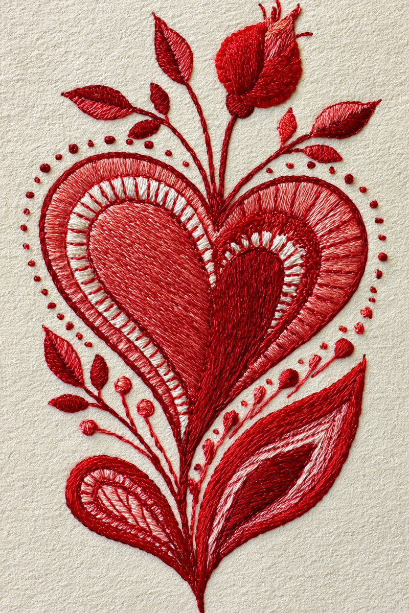 Valentine Appliqu Mini Motif Appliqu from Appliqué Compatible Designs Book 4, a digital embroidery design reference for machine embroidery designs, embroidery patterns and seasonal embroidery motifs.