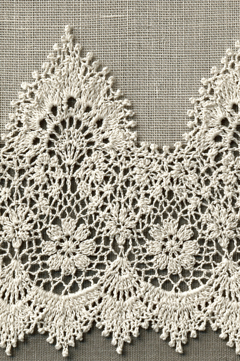 Wedding Linen Scalloped Edge Crochet from Crochet Lace Borders & Edgings Book 4, a digital embroidery design reference for machine embroidery designs, embroidery patterns and border and edge embroidery.