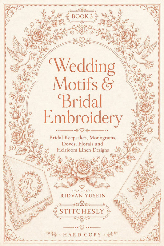 Wedding Motifs & Bridal Embroidery Book 22 Product Book 3 digital PDF embroidery design book - main cover / hero image 1