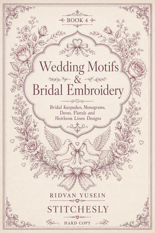 Wedding Motifs & Bridal Embroidery Book 22 Product Book 4 digital PDF embroidery design book - main cover / hero image 1