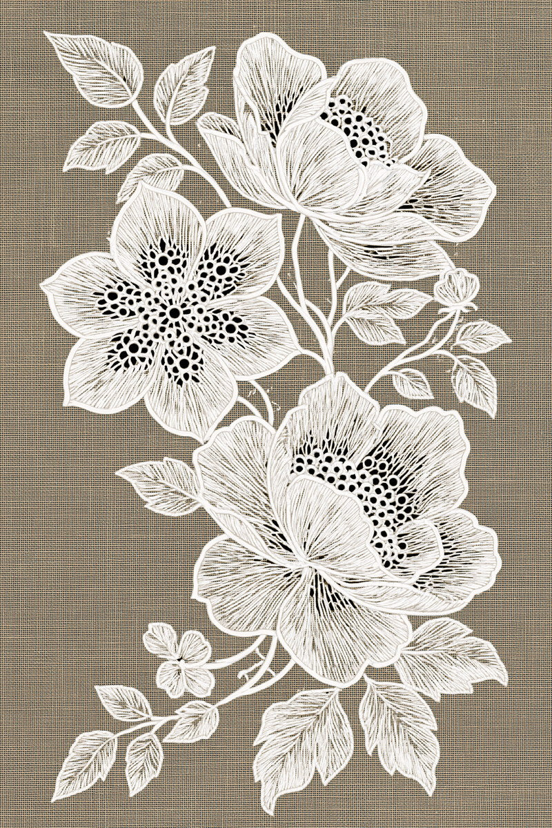 Whitework Cutwork Corner French Embroidery from French Embroidery & La Broderie Blanche Book 4, a digital embroidery design reference for machine embroidery designs, embroidery patterns and corner embroidery.