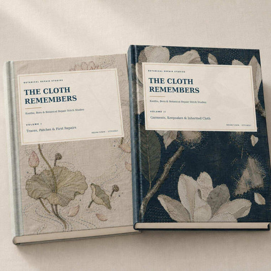 The Cloth Remembers two-volume botanical repair stitch ebook set