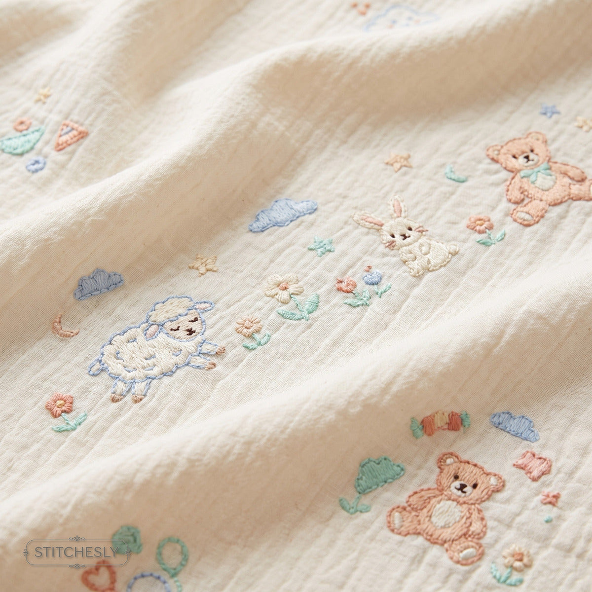 Baby & Kids Embroidery machine embroidery collection cover with stitched design examples