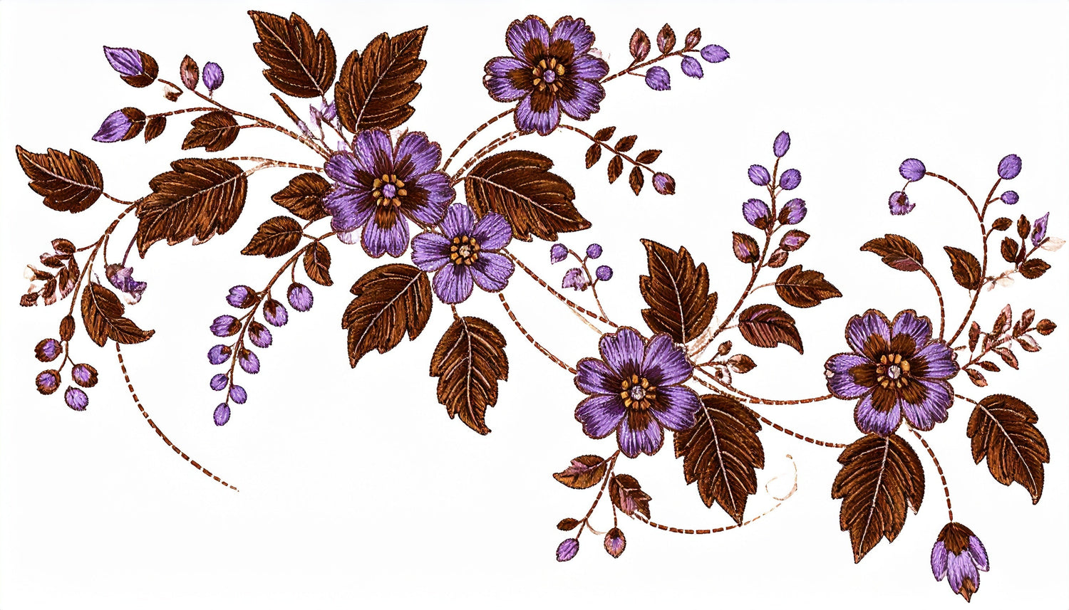 Romantic Floral Embroidery