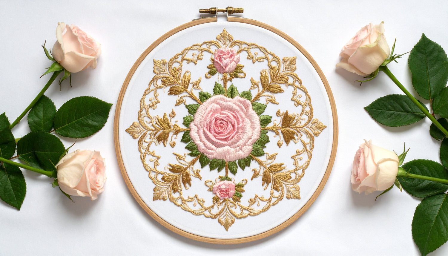 Vintage Cameo Embroidery
