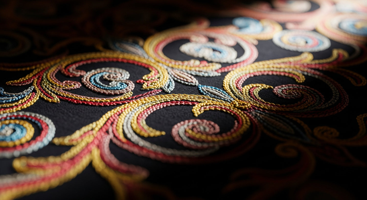 Colorful Baroque Scrolls