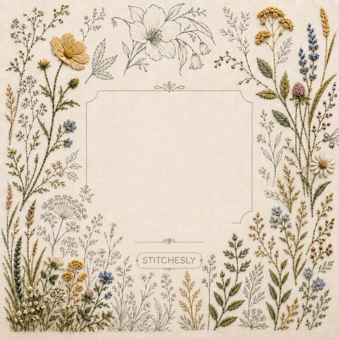 Hand Embroidery Pattern & Stitch Guides