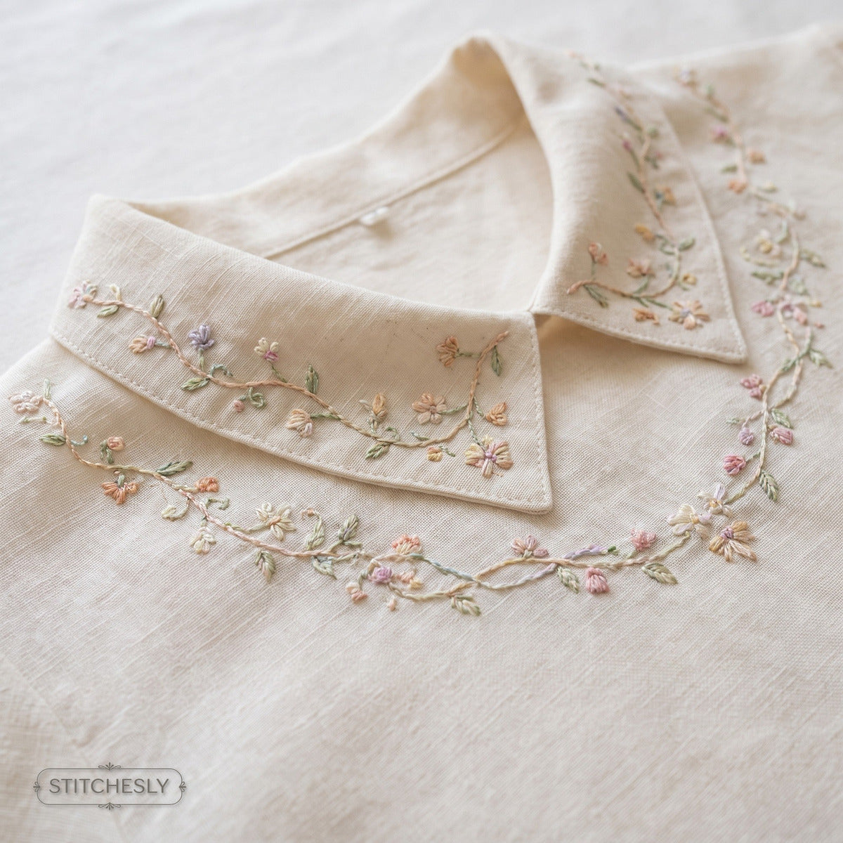 Necklines & Collars machine embroidery collection cover with stitched design examples