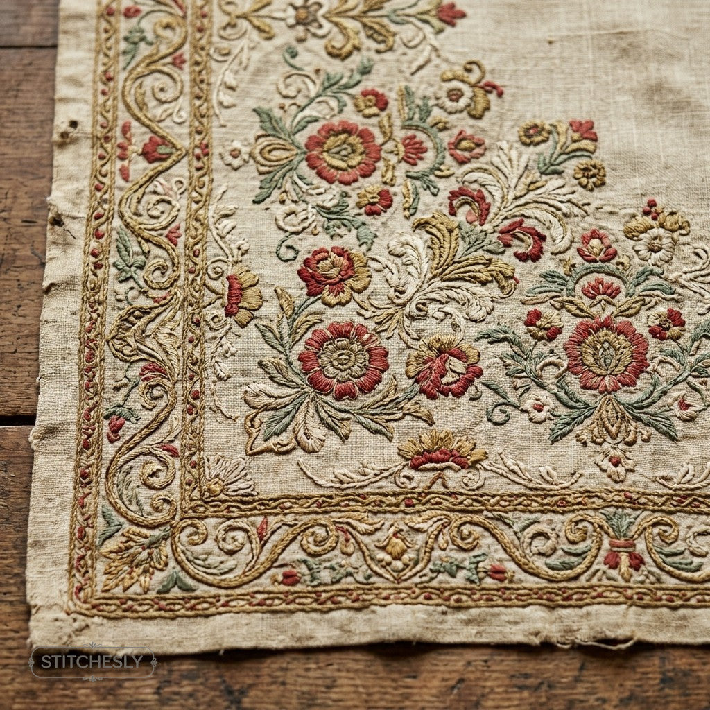 Heritage Ornamental Embroidery machine embroidery collection cover with stitched design examples