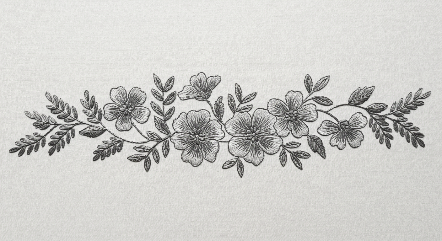 Single Color Embroidery