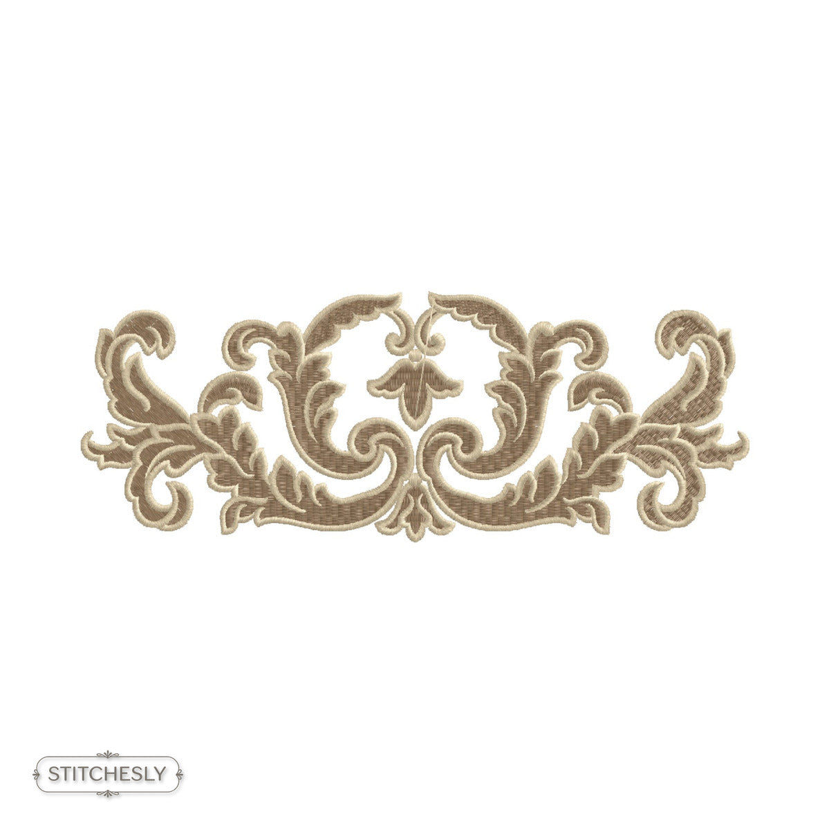 Classic Acanthus Scroll Border machine embroidery design preview