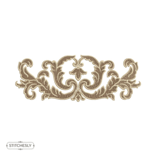 Classic Acanthus Scroll Border machine embroidery design preview