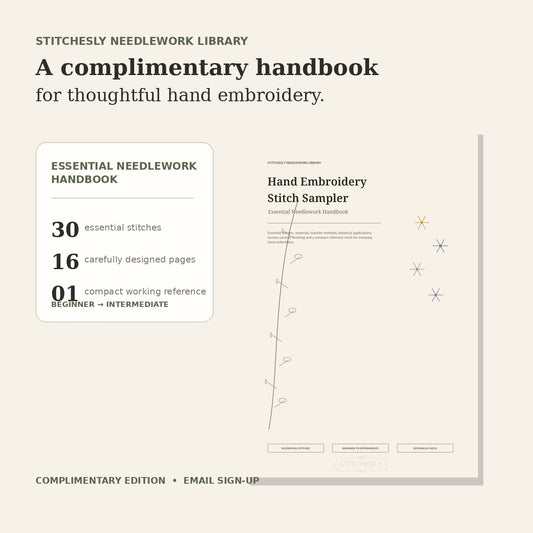 Free Hand Embroidery Stitch Sampler - Essential Needlework Handbook