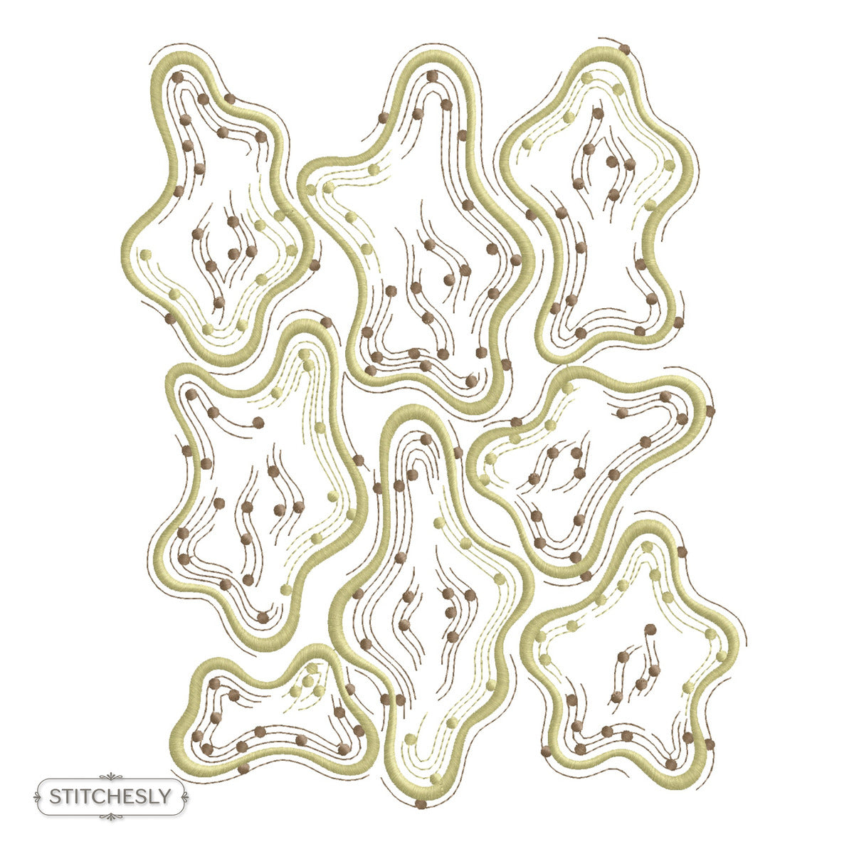 Modular Lace Tile Set machine embroidery design preview