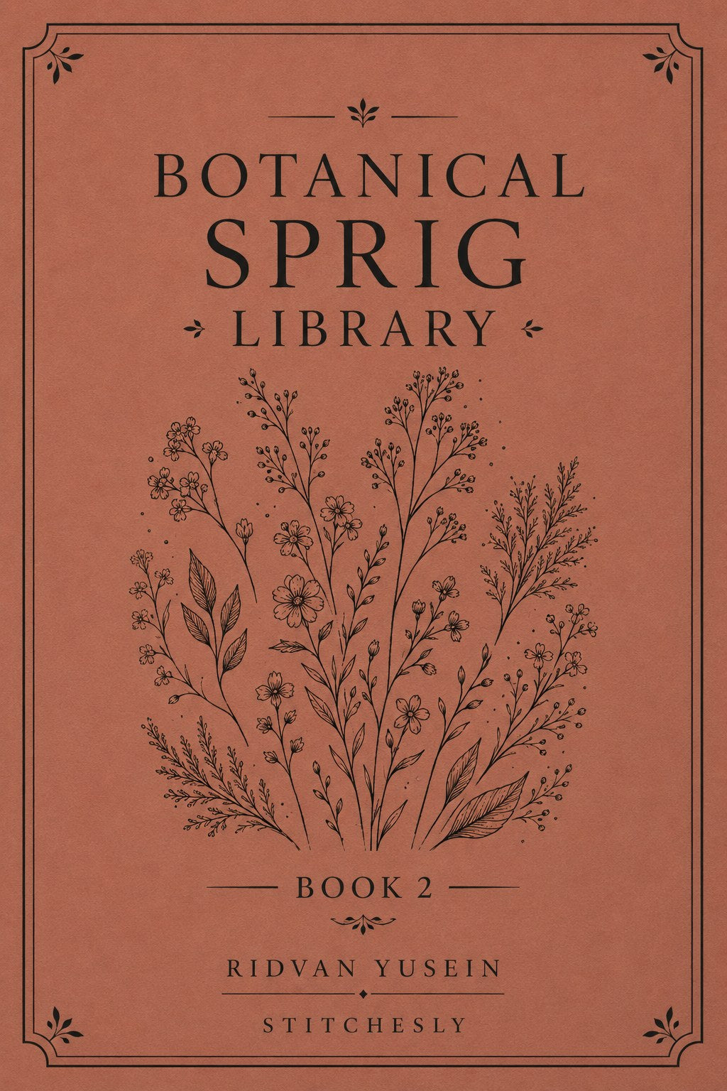 Digital PDF embroidery design bundle cover preview for Botanical Garden Archive Bundle 2, featuring curated embroidery patterns, motif library references and textile design… - preview 7