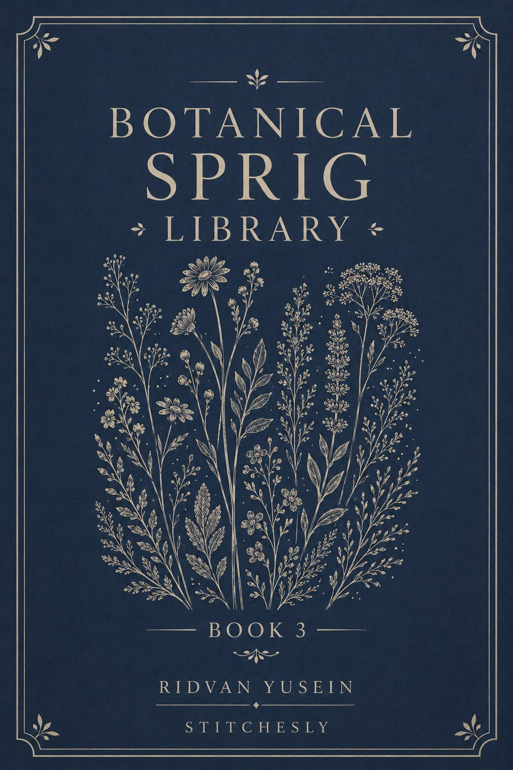 Digital PDF embroidery design bundle cover preview for Botanical Garden Archive Bundle 3, featuring curated embroidery patterns, motif library references and textile design… - preview 7