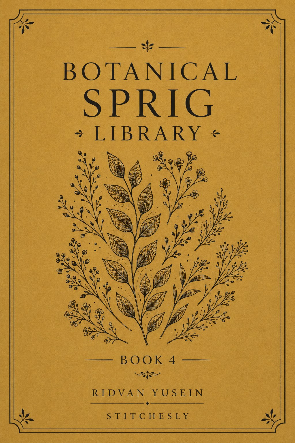Digital PDF embroidery design bundle cover preview for Botanical Garden Archive Bundle 4, featuring curated embroidery patterns, motif library references and textile design… - preview 7