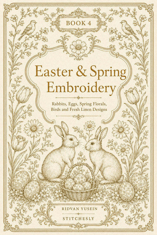 Easter And Spring Embroidery 4 Book from Easter & Spring Embroidery Book 4, a digital embroidery design reference for machine embroidery designs, embroidery patterns and seasonal embroidery motifs.
