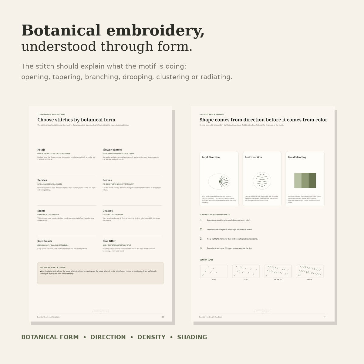 Free Hand Embroidery Stitch Sampler - Essential Needlework Handbook
