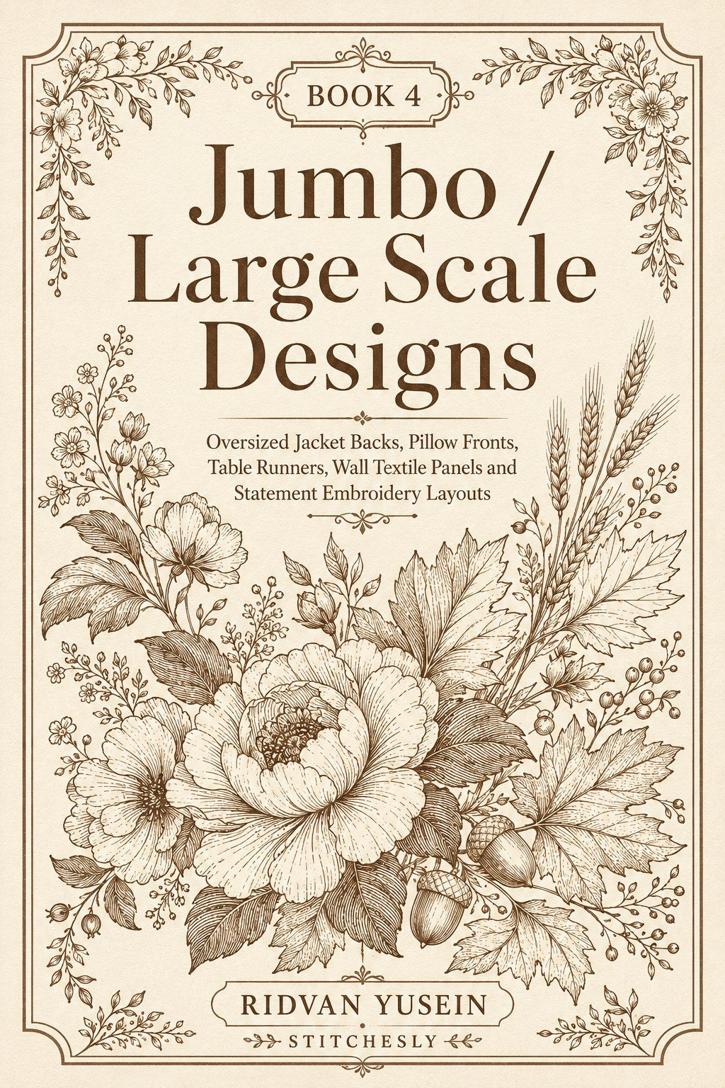 Digital PDF embroidery design bundle cover preview for Home Decor, Scale & Modular Systems Bundle 4, featuring curated embroidery patterns, motif library references and textile… - preview 7