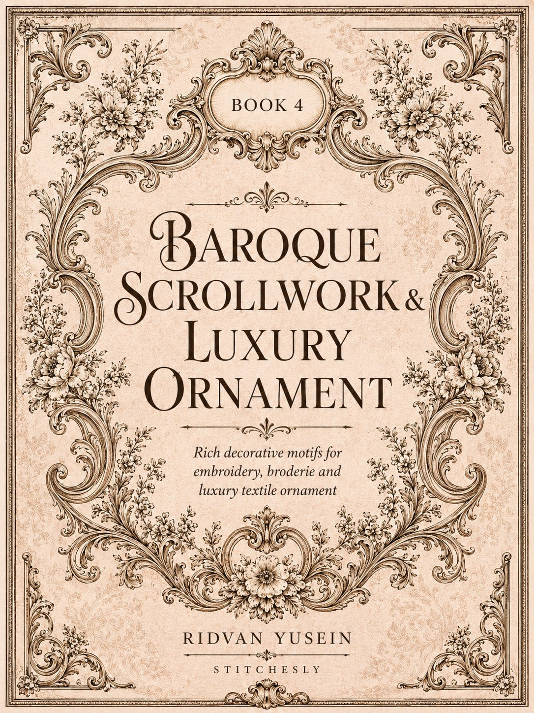 Digital PDF embroidery design bundle cover preview for Ornamental Borders & Baroque Frames Bundle 4, featuring curated embroidery patterns, motif library references and textile… - preview 6