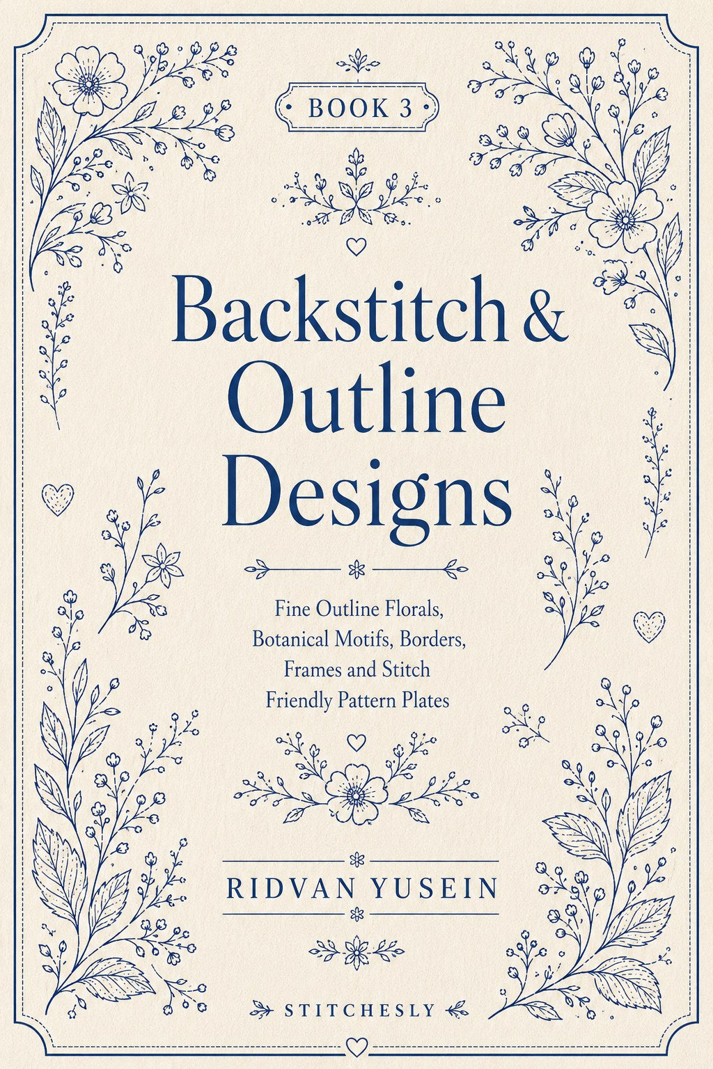 Digital PDF embroidery design bundle cover preview for Monochrome Stitch Language Bundle 3, featuring curated embroidery patterns, motif library references and textile design… - preview 5