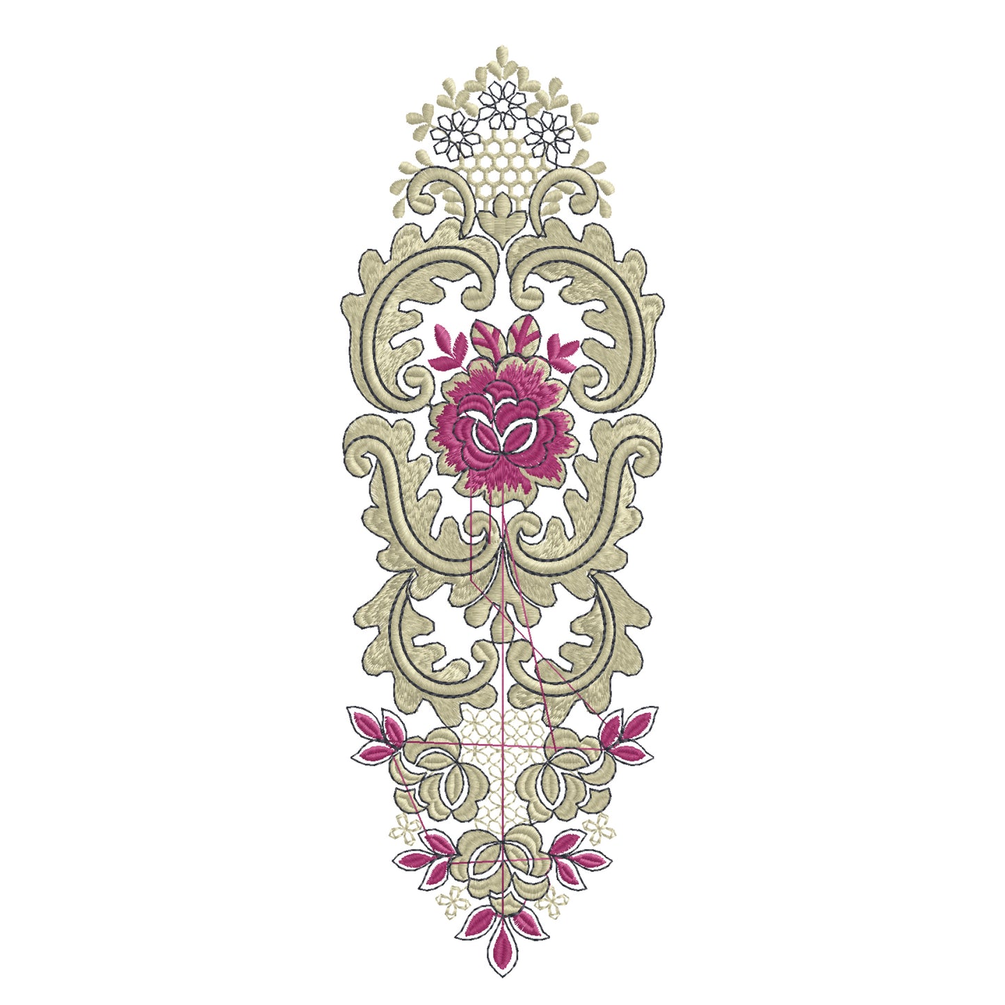 Modern Embroidery Design for Hoop – PES, DST, VP3, HUS | Instant Download Machine Stitch File - 10004