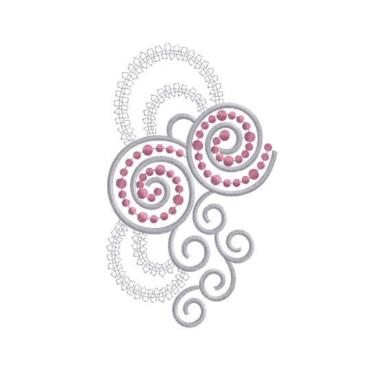 Modern Embroidery Design for Hoop – PES, DST, VP3, HUS | Instant Download Machine Stitch File - 10075