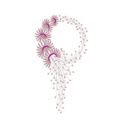 Modern Embroidery Design for Hoop – PES, DST, VP3, HUS | Instant Download Machine Stitch File - 10080