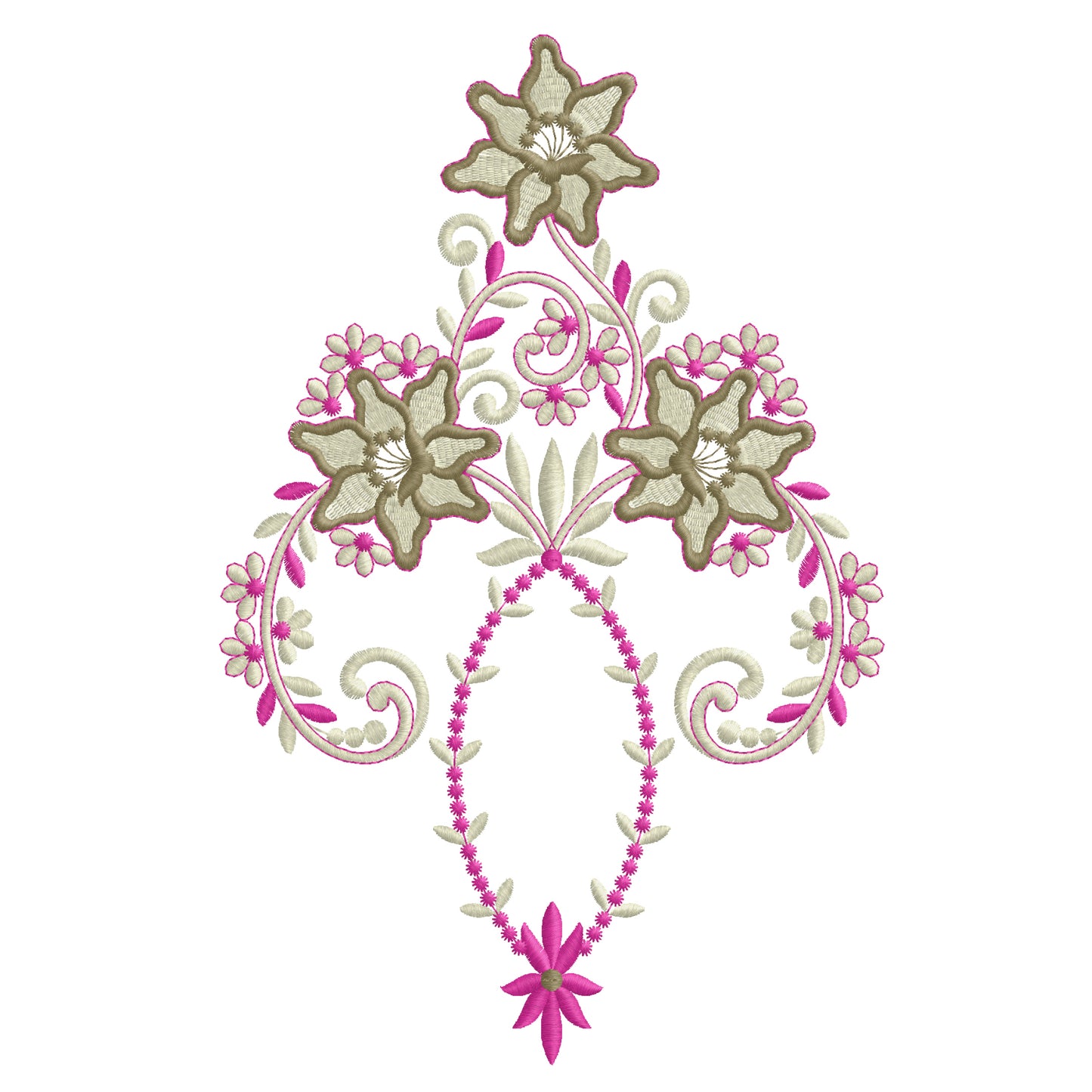 Modern Embroidery Design for Hoop – PES, DST, VP3, HUS | Instant Download Machine Stitch File - 10092