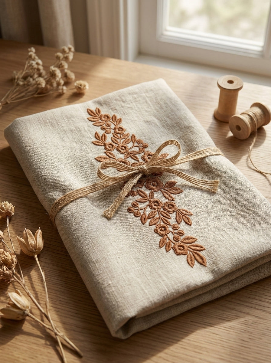 Fabric border preview for machine embroidery designs, embroidery patterns and custom embroidery ideas.