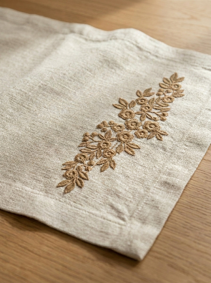 Fabric border preview for machine embroidery designs, embroidery patterns and custom embroidery ideas.