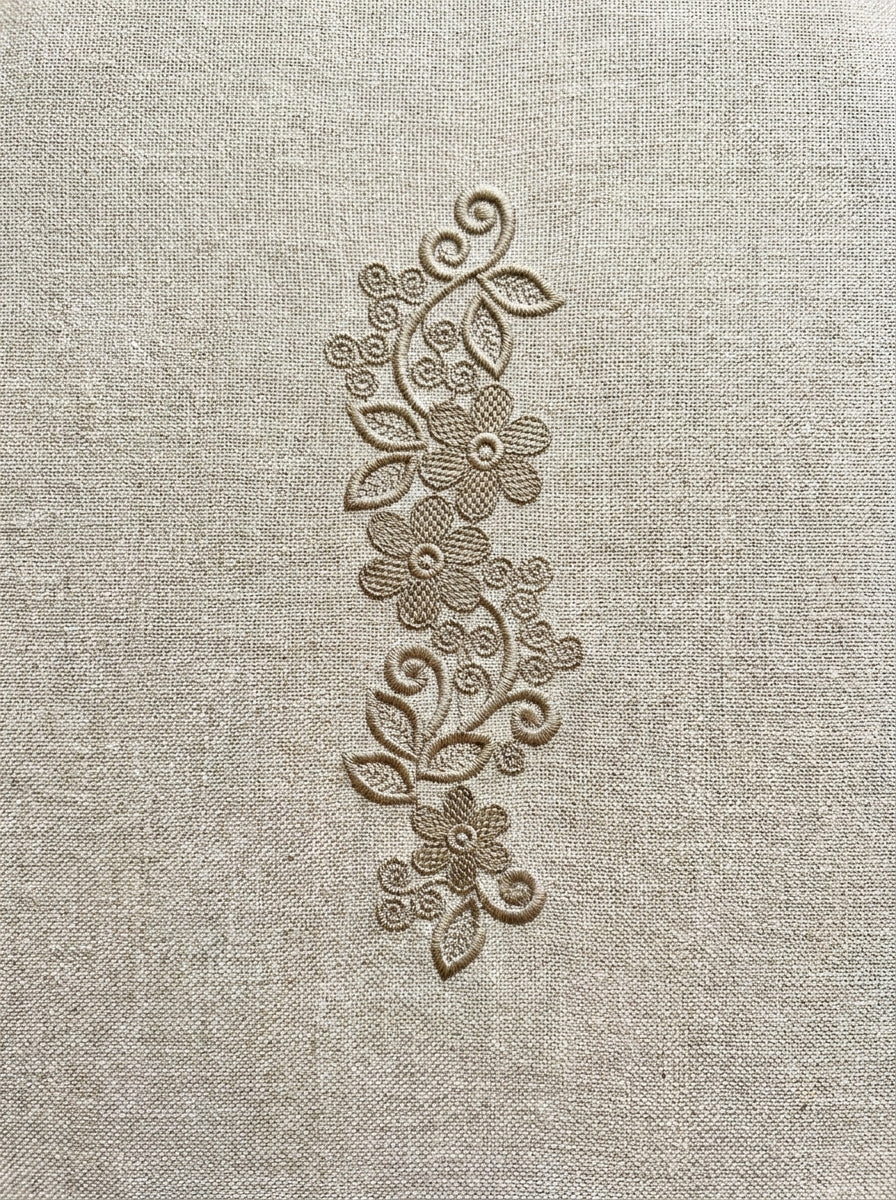 Fabric border preview for machine embroidery designs, embroidery patterns and custom embroidery ideas.