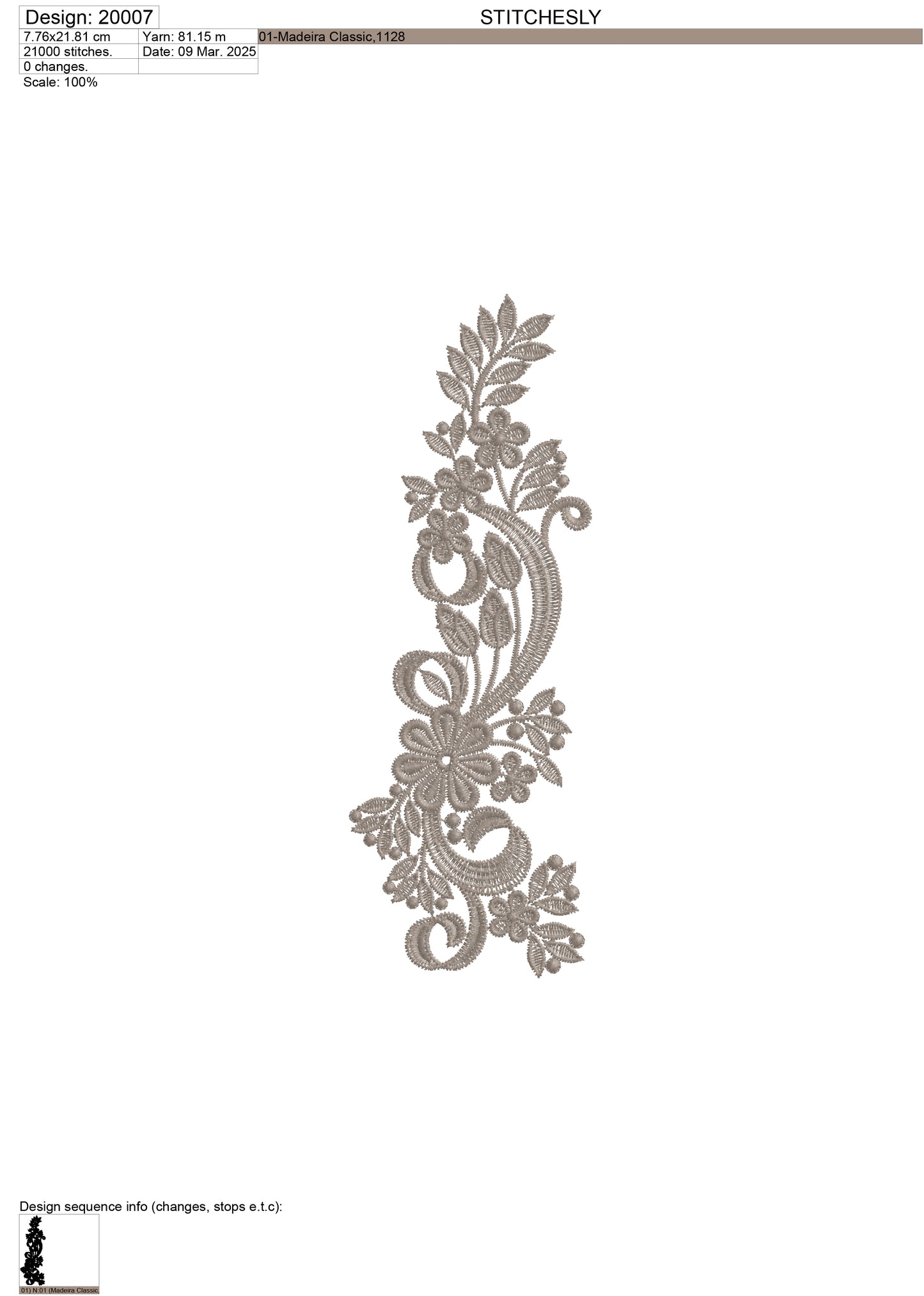 5 Floral Border Machine Embroidery Files Bundle – Single Color Designs