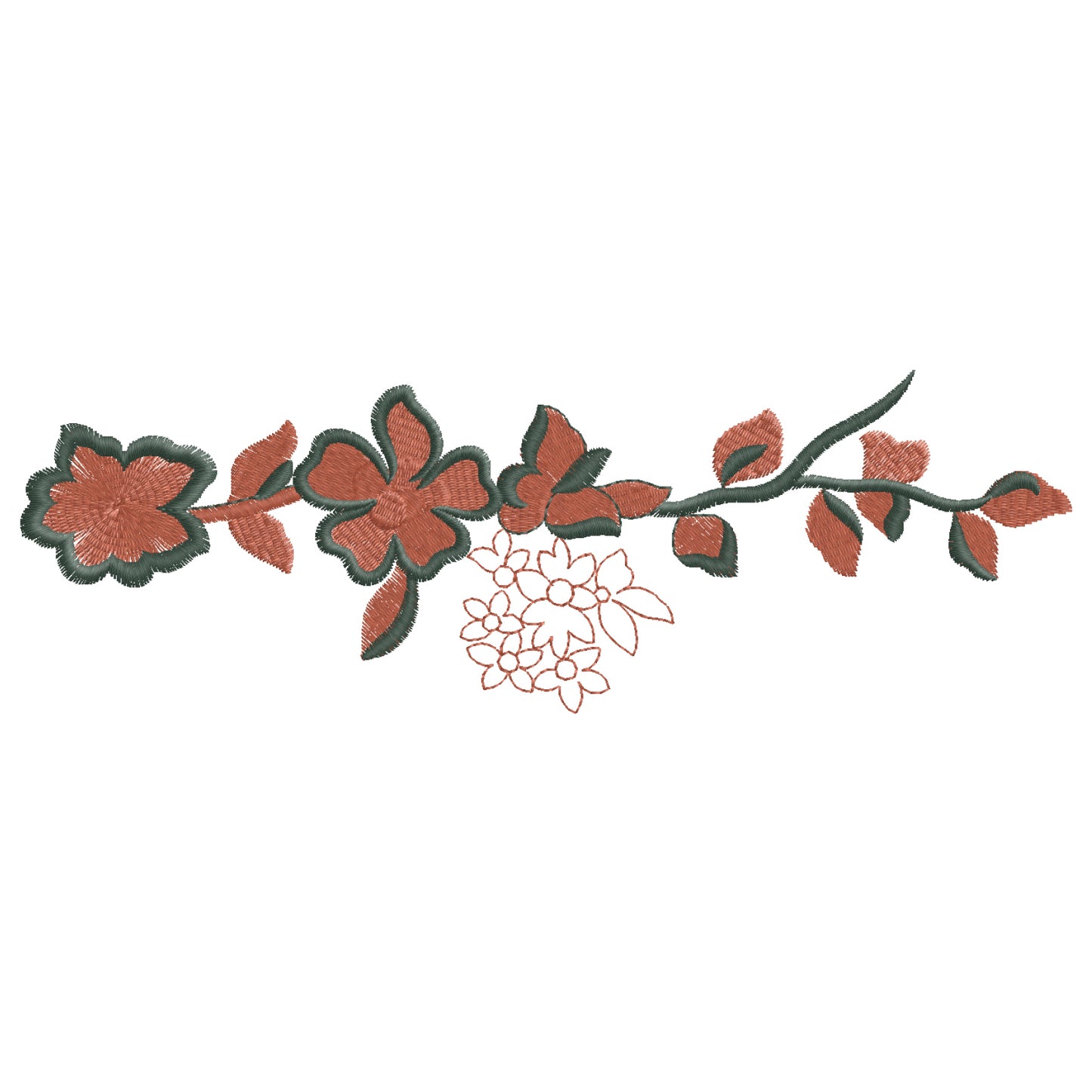 Modern Embroidery Design for Hoop – PES, DST, VP3, HUS | Instant Download Machine Stitch File - G32013