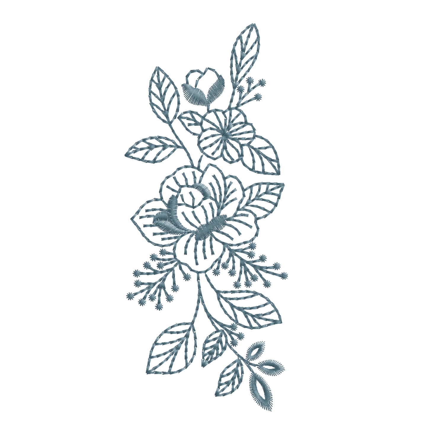 Modern Embroidery Design for Hoop – PES, DST, VP3, HUS | Instant Download Machine Stitch File - N32201