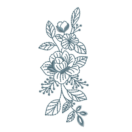 Modern Embroidery Design for Hoop – PES, DST, VP3, HUS | Instant Download Machine Stitch File - N32201