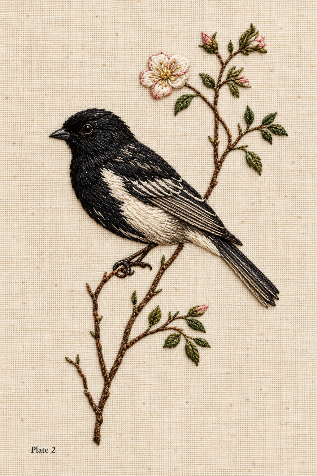 Vogel-Stickerei - Buch 1 | Digitales PDF-Stickdesign-Buch
