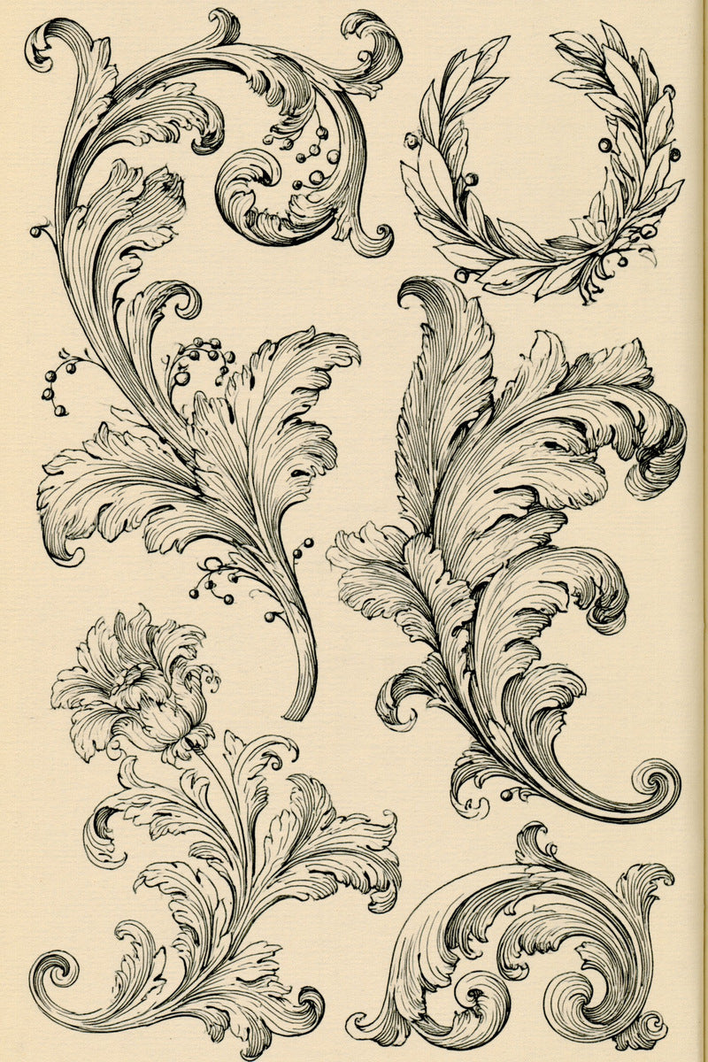 Renaissance Hand Embroidery Book 19 Product Book 1 digital PDF embroidery design book - sample plate / motif preview 4