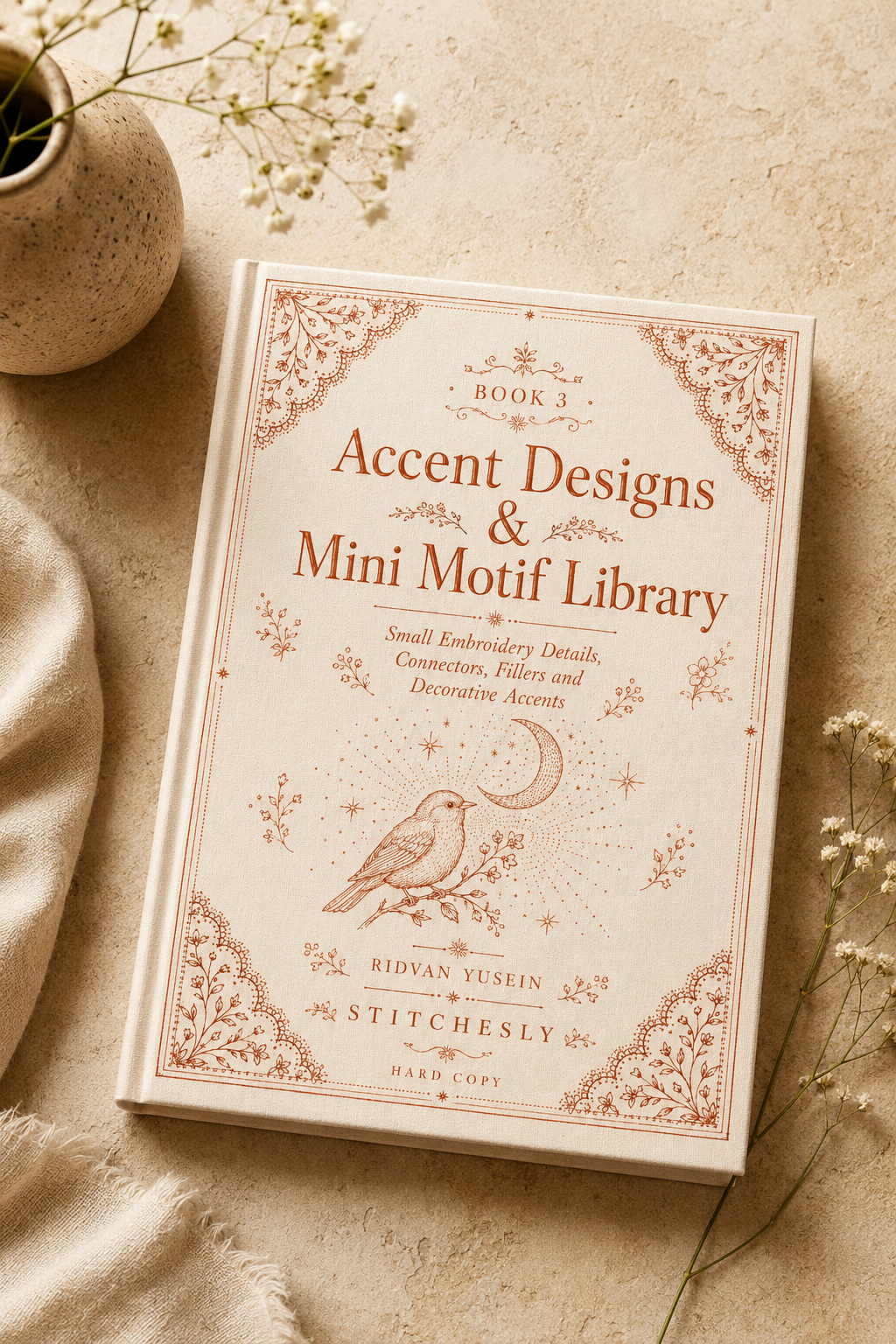 Accent Designs & Mini Motif Library - Book 3 | Digital PDF Embroidery Design Book